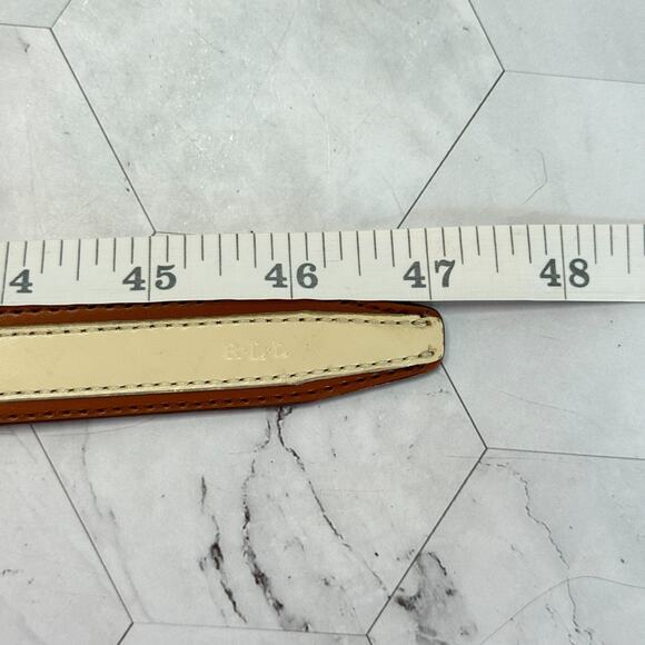 Lauren Ralph Lauren Leather Belt Womens Sz XL Two Tone Quiet Luxury Heritage EUC main image 12